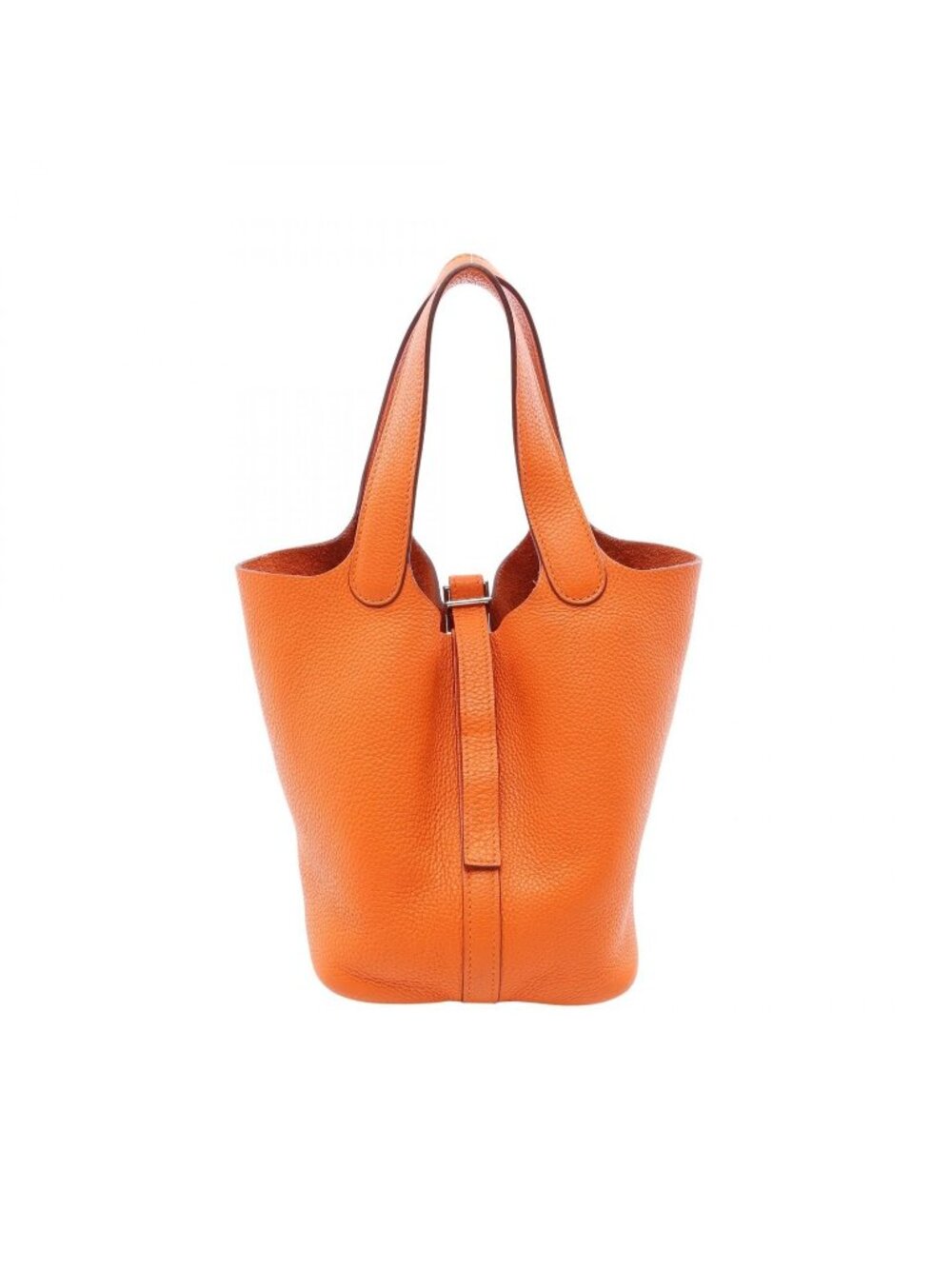 Hermes Handbag Picotin PM Orange Leather